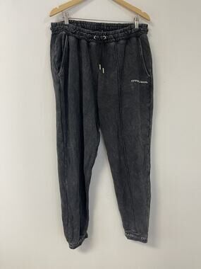 Boohoo Sweatpants Mens XL Gray Terry Knit Trackpants Tapered Pocket N206
